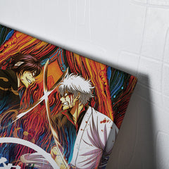 Trippy Shinsuke vs Gintoki Gintama Canvas Print Wall Art - Kurodrip