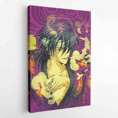 Trippy Smokin Shinsuke Gintama Canvas Print Wall Art - Kurodrip