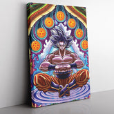 Trippy Ultra Instinct Goku Dragon Ball Super Vertical Canvas Print Wall Art - Kurodrip