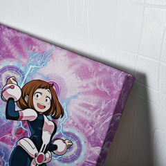 Trippy Ochaco Uraraka My Hero Academia Canvas Print Wall Art - Kurodrip