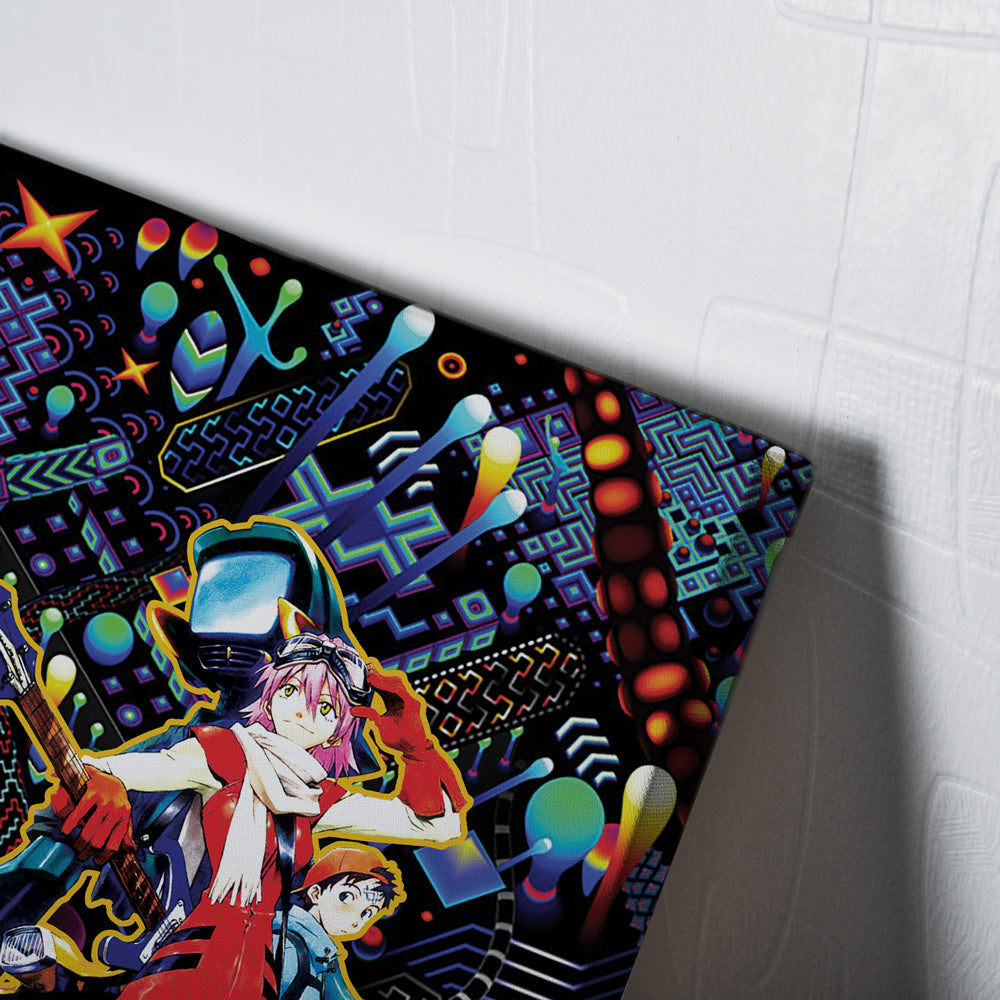 Trippy Vibing FLCL Canvas Print Wall Art - Kurodrip