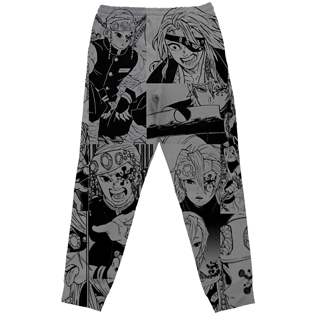 Tengen Uzui Manga Collage Demon Slayer Streetwear Sweatpants