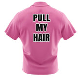 Vegeta Pull My Hair Pink Dragon Ball Z Abridged Button Up Hawaiian Shirt