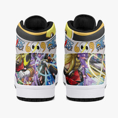 Vinsmoke Sanji Stealth Black One Piece Mid 1 Basketball Shoes