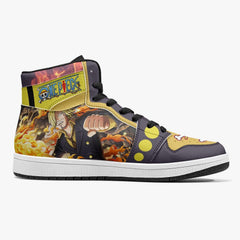 Vinsmoke Sanji Timeskip One Piece Mid 1 Basketball Shoes