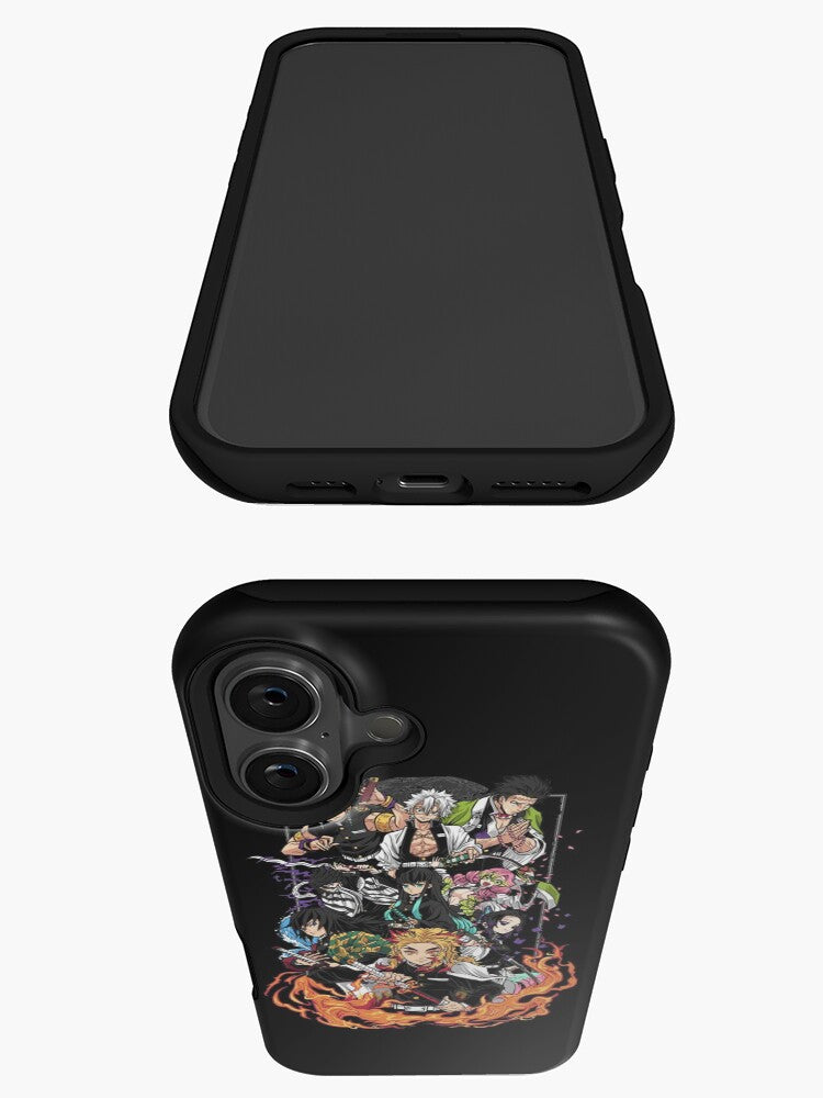 Kurodrip "Demon Slayer Black and White Manga iPhone 116 Tough Case