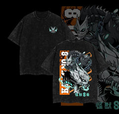 Kurodrip "The Strongest Kaiju" Kaiju No. 8 Vintage Washed Oversized T-Shirt