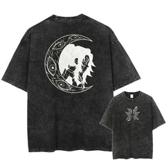 Kurodrip "Moon" Demon Slayer Vintage Washed Oversized T-Shirt