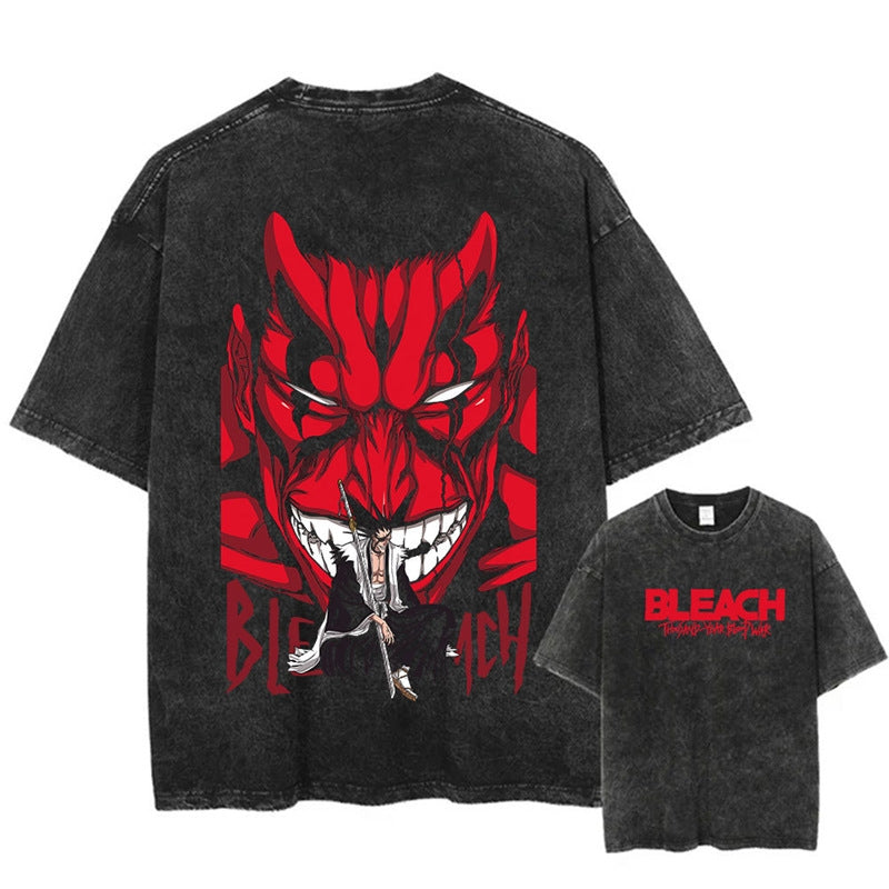 Kurodrip "Demon of the Gotei" Bleach Vintage Washed Oversized T-Shirt