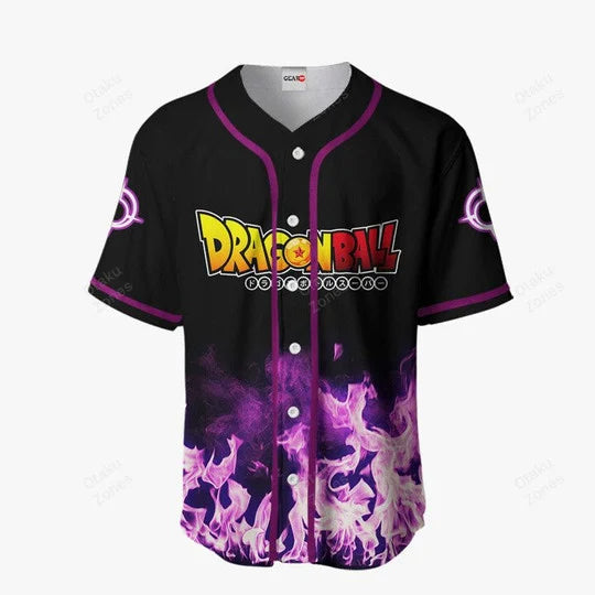 3D Anime Goku Rose Custom Fandom - Dragon Ball Baseball Tee - Kurodrip