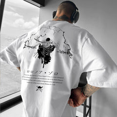 Exclusive Roronoa Zoro One Piece Anime Oversize T Shirt - Kurodrip