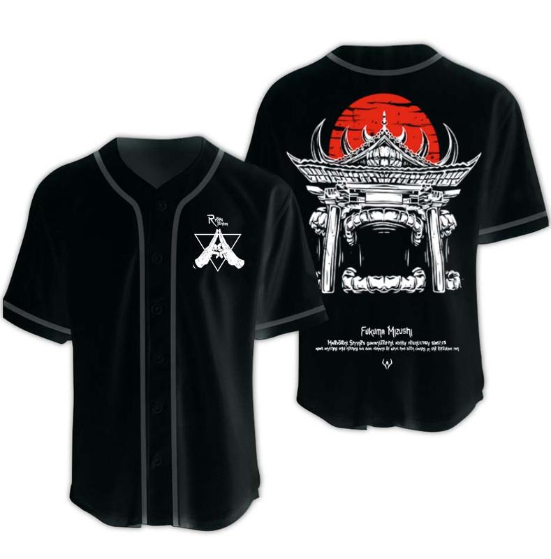 Jujutsu Kaisen Malevolent Shrine Baseball Jersey - Kurodrip