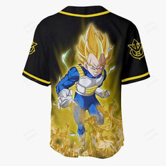 3D Anime Vegeta Super Saiyan Custom Fandom - Dragon Ball Baseball Tee - Kurodrip