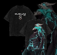 Kurodrip "The Strongest Kaiju" Kaiju No. 8 Vintage Washed Oversized T-Shirt