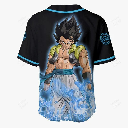 3D Anime Gogeta Custom Fandom - Dragon Ball Baseball Tee - Kurodrip