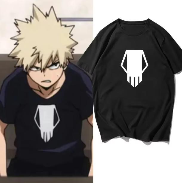 Summer My Hero Academia Bakugo Katsuki T-Shirt, Printed Fashion Tee for Men and Women, Loose Fit Casual Cotton T-Shirt - Kurodrip