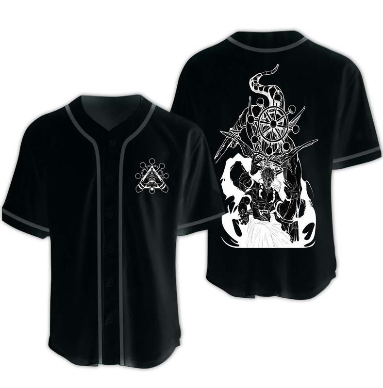 Jujutsu Kaisen Sukuna & Mahoraga Baseball Jersey - Kurodrip