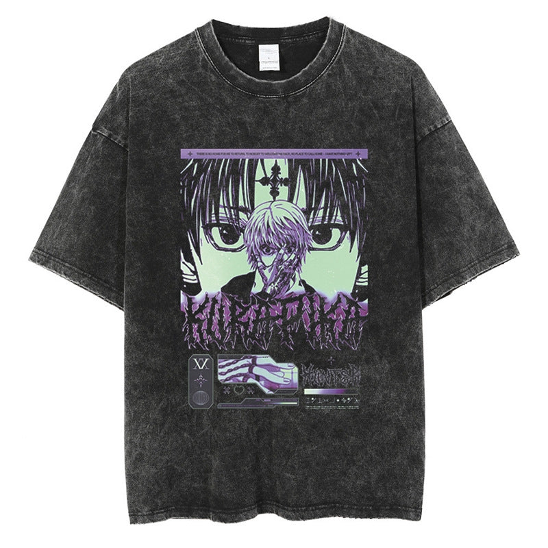Kurodrip "Chain of Vengeance" Hunter x Hunter Vintage Washed Oversized T-Shirt