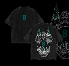 Kurodrip "Kafka Hibino" Kaiju No. 8 Vintage Washed Oversized T-Shirt