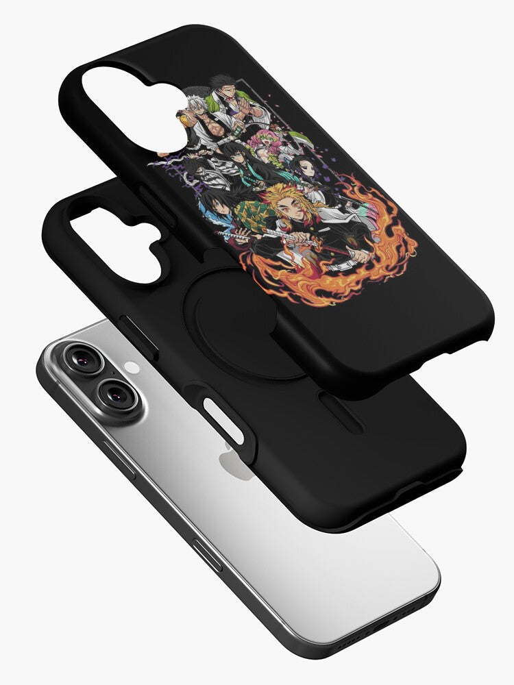 Kurodrip "Demon Slayer Black and White Manga iPhone 116 Tough Case