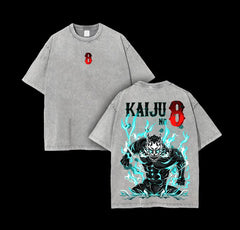 Kurodrip "Kafka Hibino" Kaiju No. 8 Vintage Washed Oversized T-Shirt