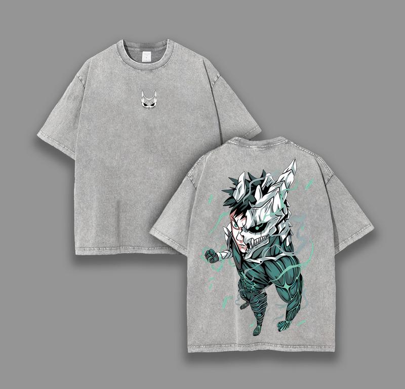 Kurodrip "Kafka Hibino" Kaiju No. 8 Vintage Washed Oversized T-Shirt
