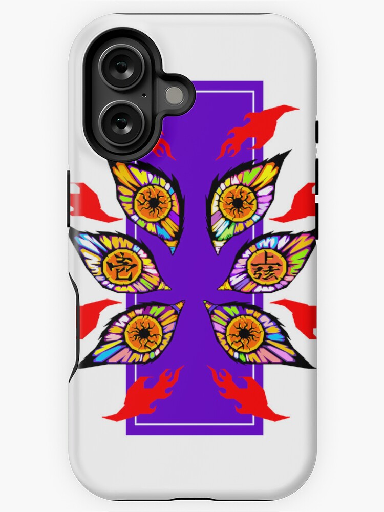 Kurodrip "Kokushibo Eyes in Pop Art" Demon Slayer iPhone 116 Phone Case