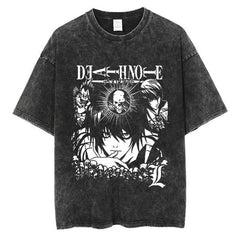 Kurodrip "Mind Game" Death Note Vintage Washed Oversized T-Shirt