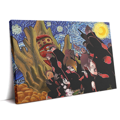 Akatsuki Gedo Statue Naruto Starry Night Canvas Print Wall Art - Kurodrip