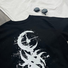 Dead Moon Art Totem Print Oversize T Shirt - Kurodrip