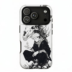 Kurodrip Yuji Itadori Inspired Anime Black White Manga Style Protective Cover Phone Case