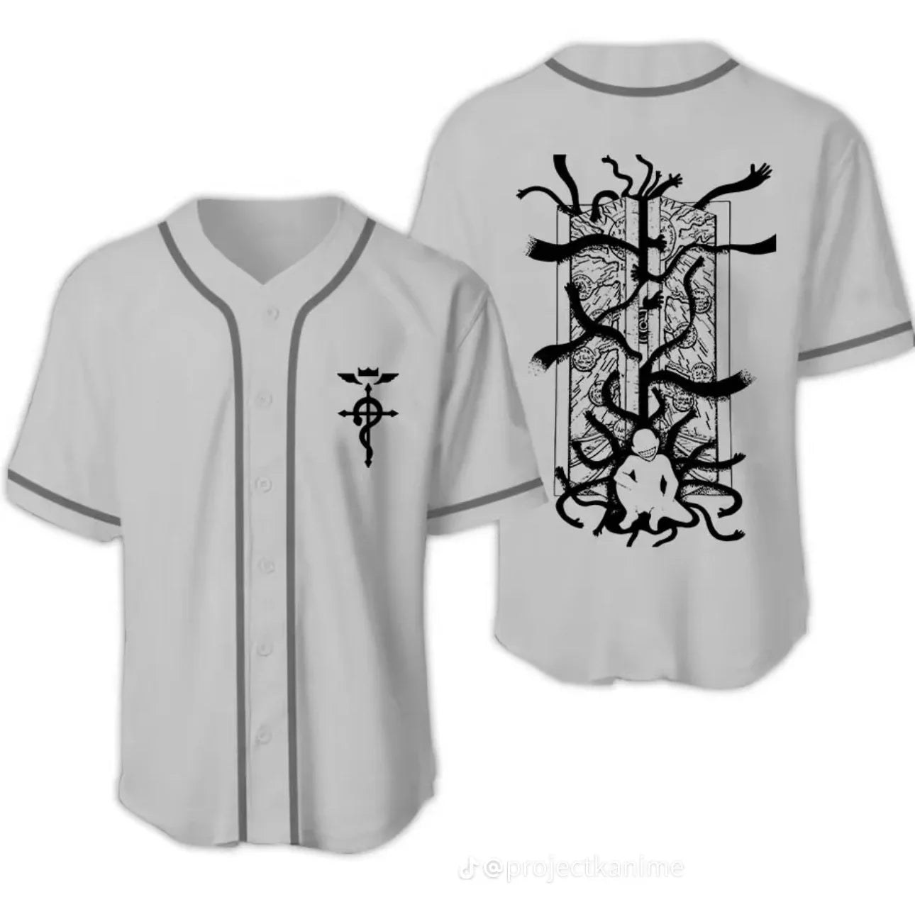 Fullmetal Alchemist Baseball Jersey - Kurodrip