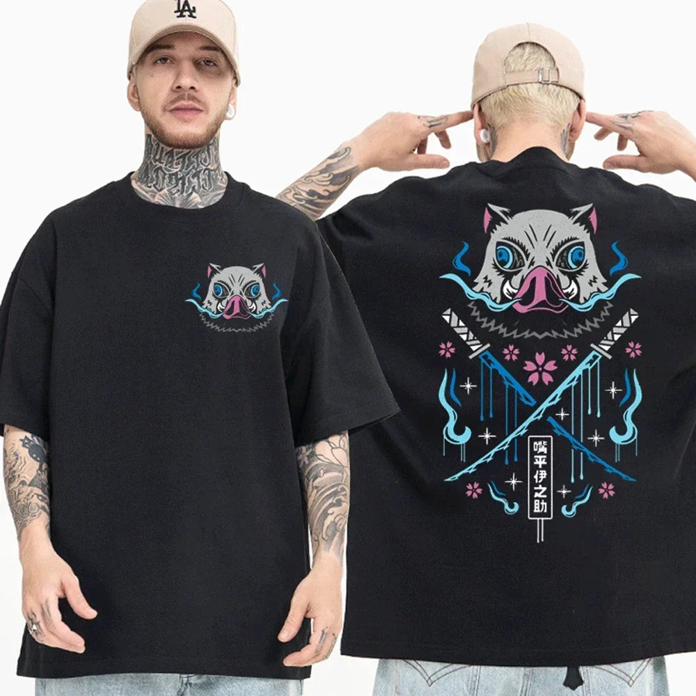 Inosuke - Demon Slayer Oversize T Shirt - Kurodrip