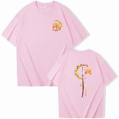 Rengoku X Sword - Demon Slayer Oversize T Shirt - Kurodrip