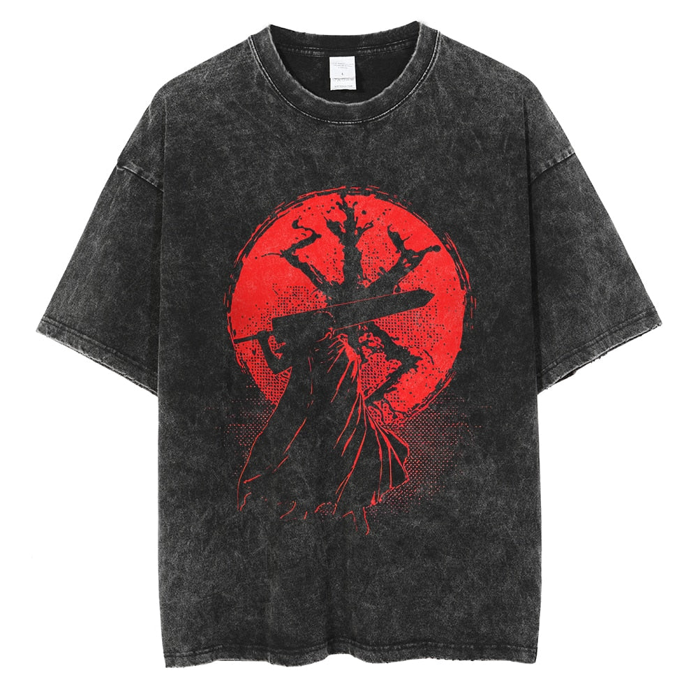 Kurodrip "Blood Moon" Vintage Oversized T Shirt