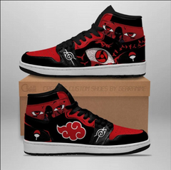 Itachi Sharingan Eyes Mid 1 Basketball Shoes - Kurodrip