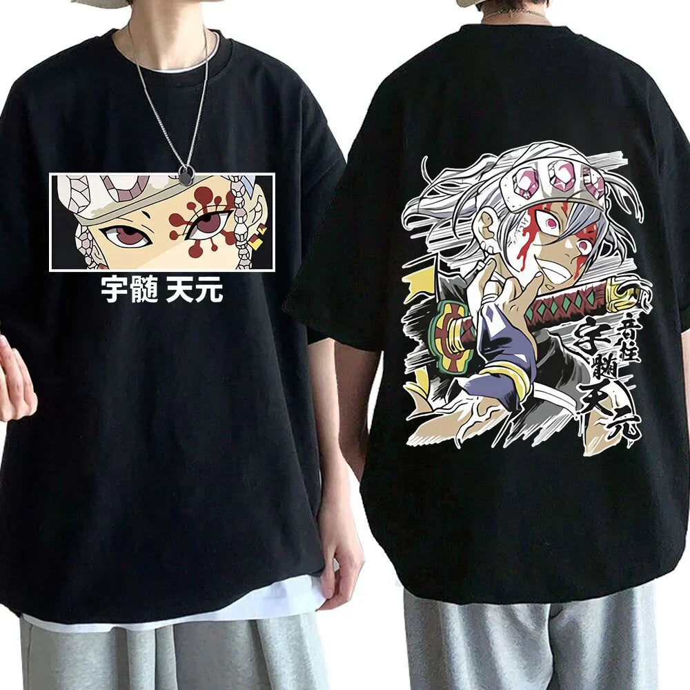 Tengen Uzui X Crazy - Demon Slayer Oversize T Shirt - Kurodrip