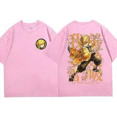 Zenitsu X Sleeping Beast - Demon Slayer Oversize T Shirt - Kurodrip