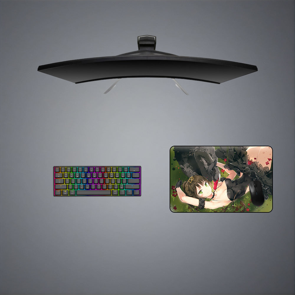 Anime Swan Girl Design M-XXL Size Gaming Mouse Pad, Computer Desk Mat