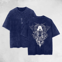 Kurodrip "Ymir Fritz the Founding Titan Attack on Titan" Vintage Washed Oversized T-Shirt - Kurodrip