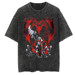 Kurodrip "Asta" Black Clover Vintage Washed Oversized T-Shirt
