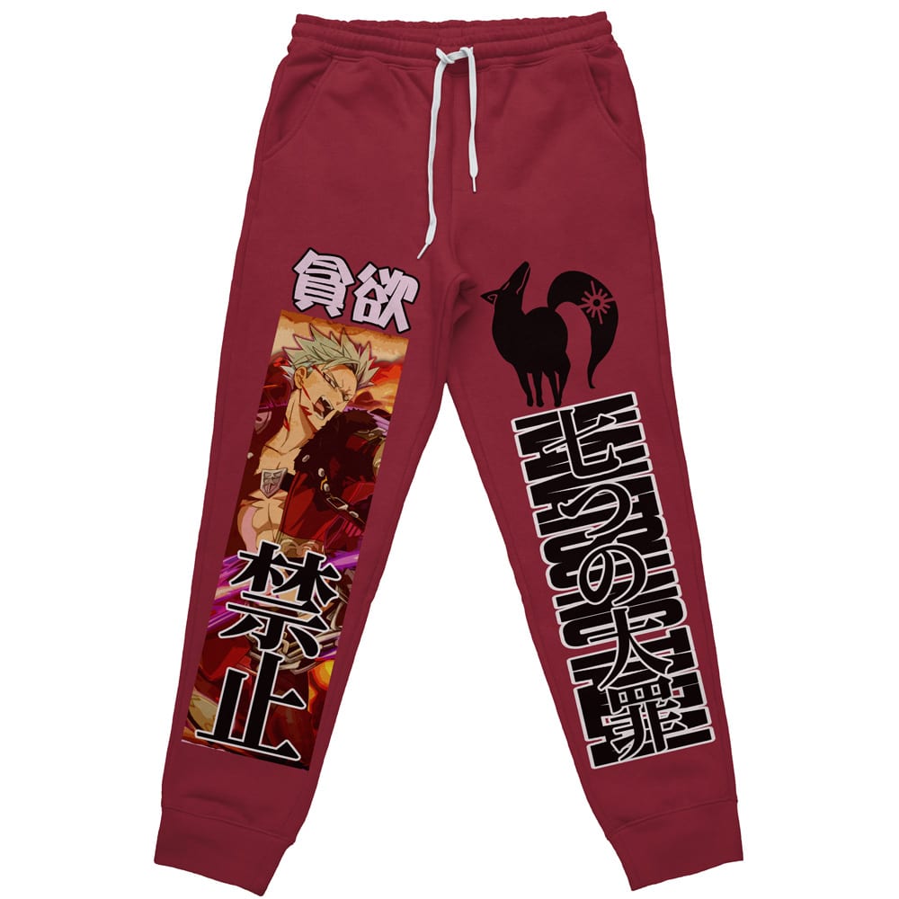 Ban Seven Deadly Sins" Streetwear Sweatpants