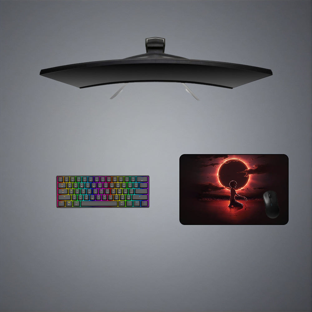 Berserk Eclipse Design M-XXL Size Gaming Mouse Pad, Computer Desk Mat