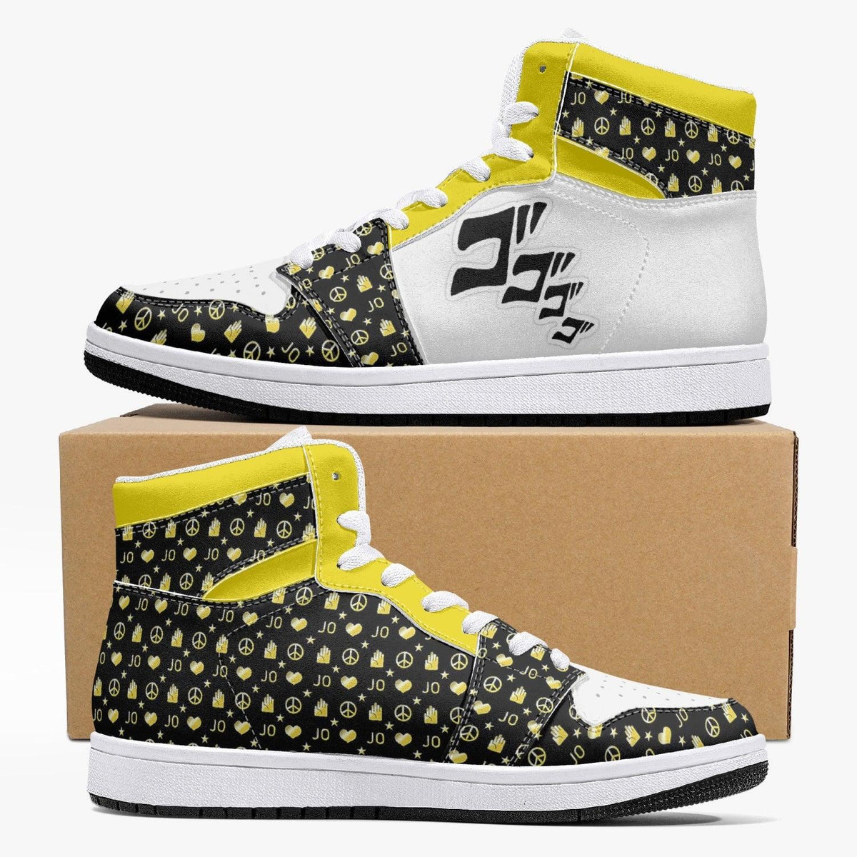 Bizarre Pattern Jojo's Bizarre Adventure Mid 1 Basketball Shoes