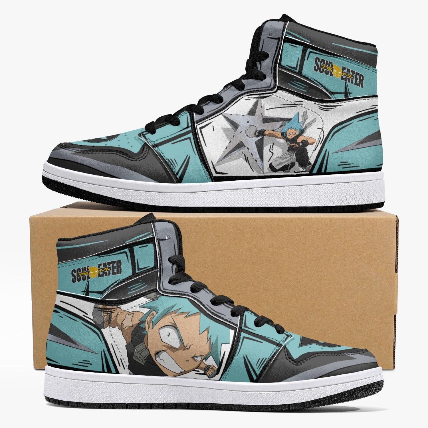 Black Star Soul Eater Mid 1 Basketball Shoes