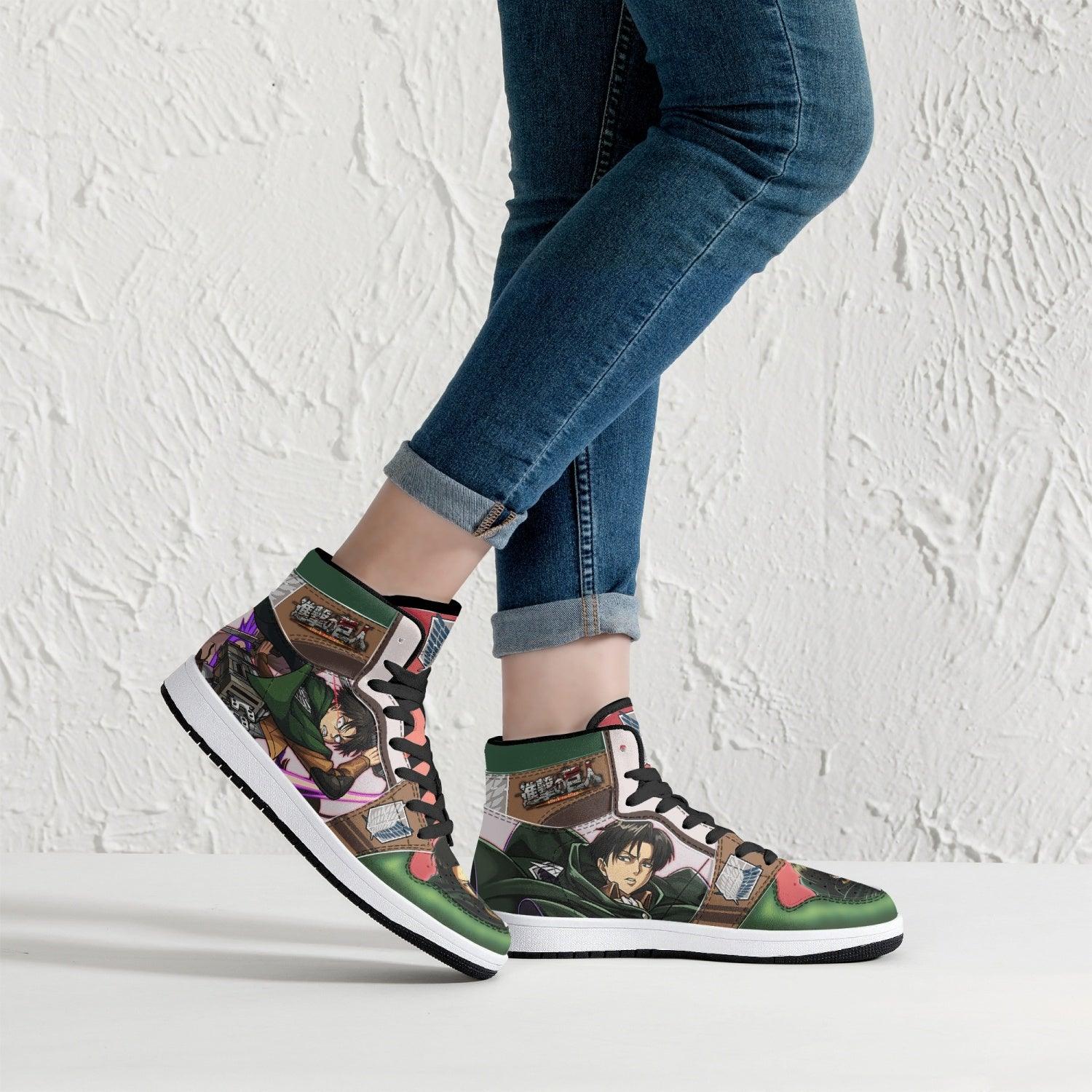 Captain Levi Attack on Titan Mid 1 Basketball Shoes