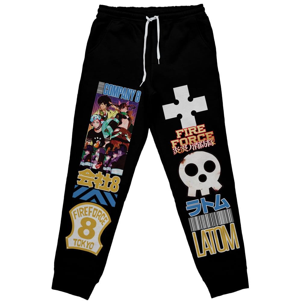 Company 8 Fire Force" Streetwear Sweatpants