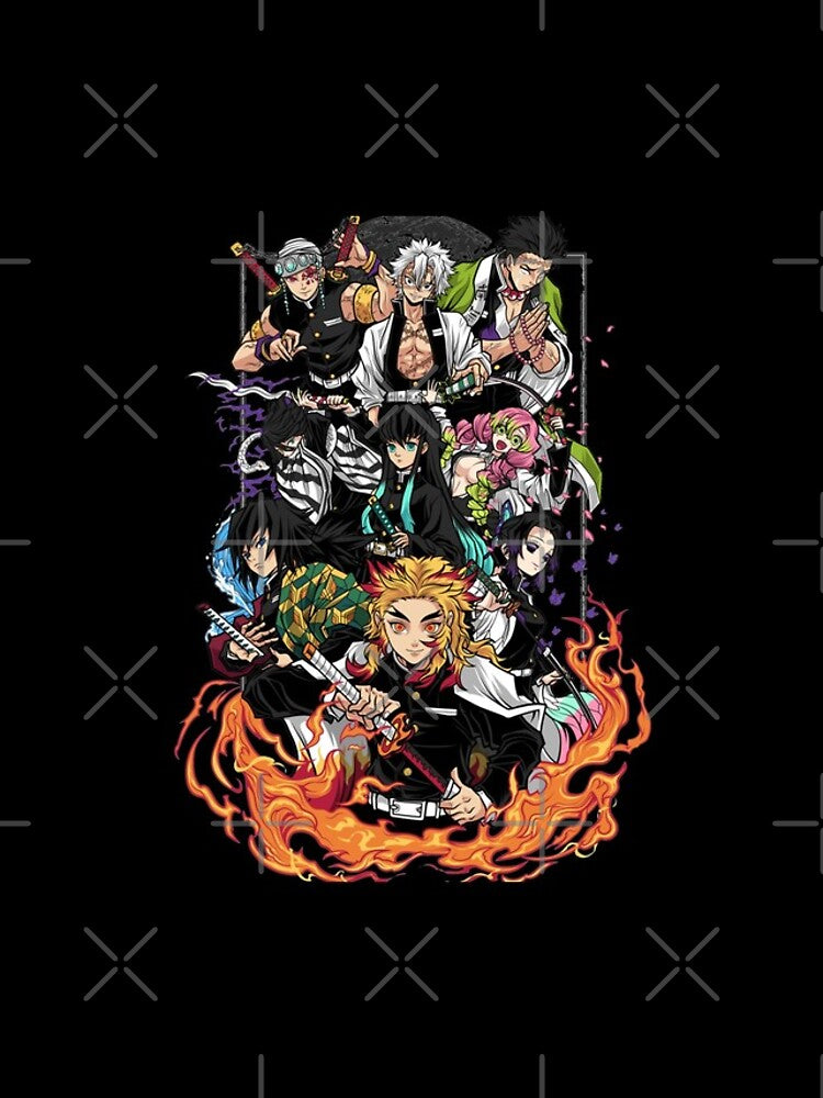 Kurodrip "Demon Slayer Black and White Manga iPhone 116 Tough Case