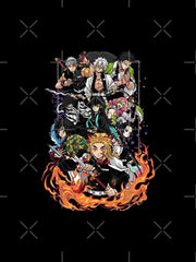 Kurodrip "Demon Slayer Black and White Manga iPhone 116 Tough Case