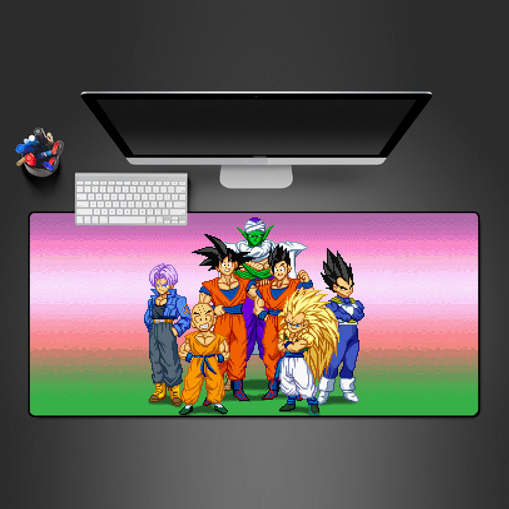 DBZ Pixel Art Size Gaming Mouse Pad - Kurodrip